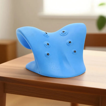 Neck and Shoulder Relaxer Cervical Traction Device for Muscle Tension Relief, chiropractic Pillow Repair