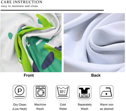 2 Pcs Art Renaissance Style Gold Floral & Swan Curtains – Polyester for Elegant Bedroom & Living Room Decor