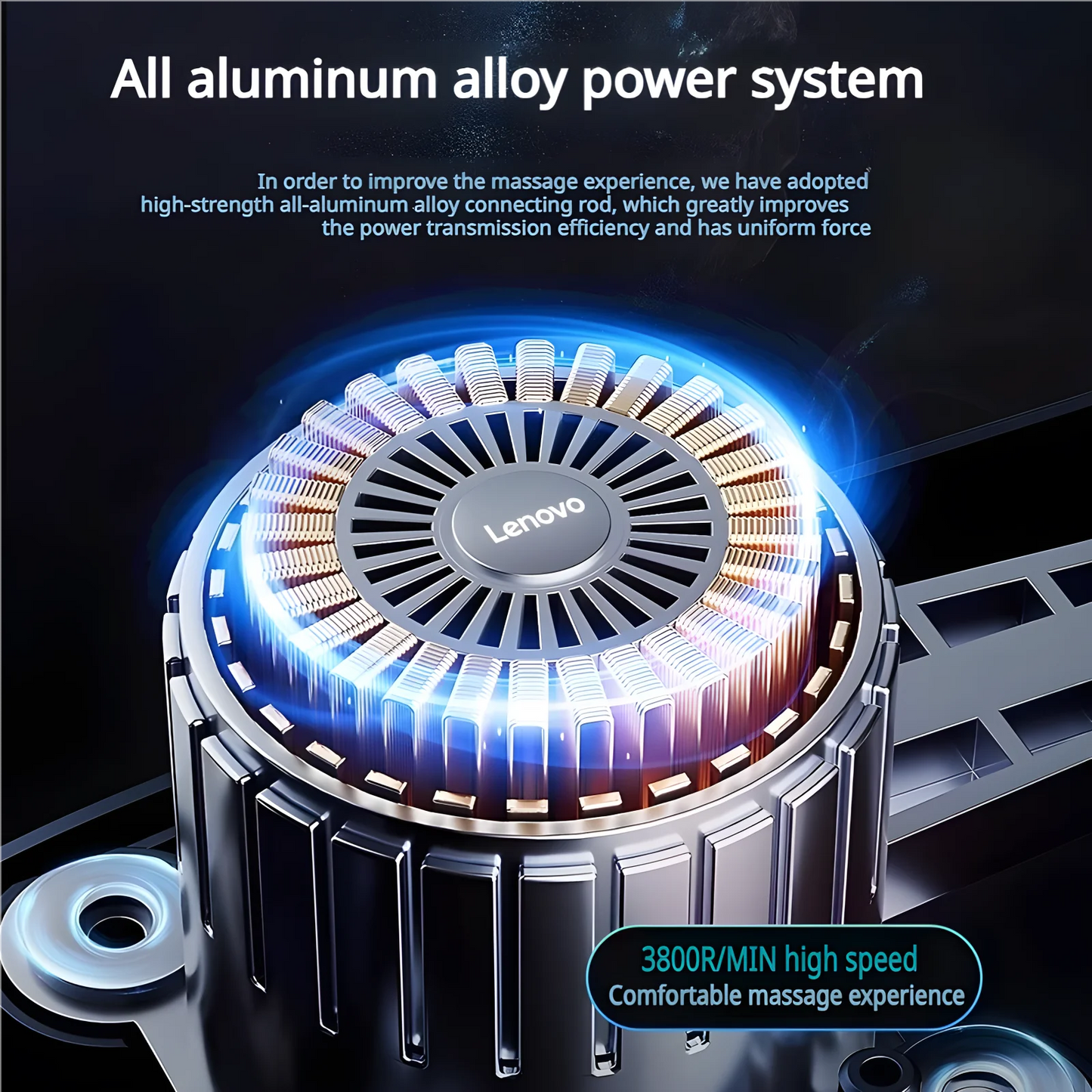 N2 N3 Fascia Gun Lenovo Brand Muscle Relaxation Massager 6-8Massage Head Long Lasting Battery Life LED Touch Portable Massager