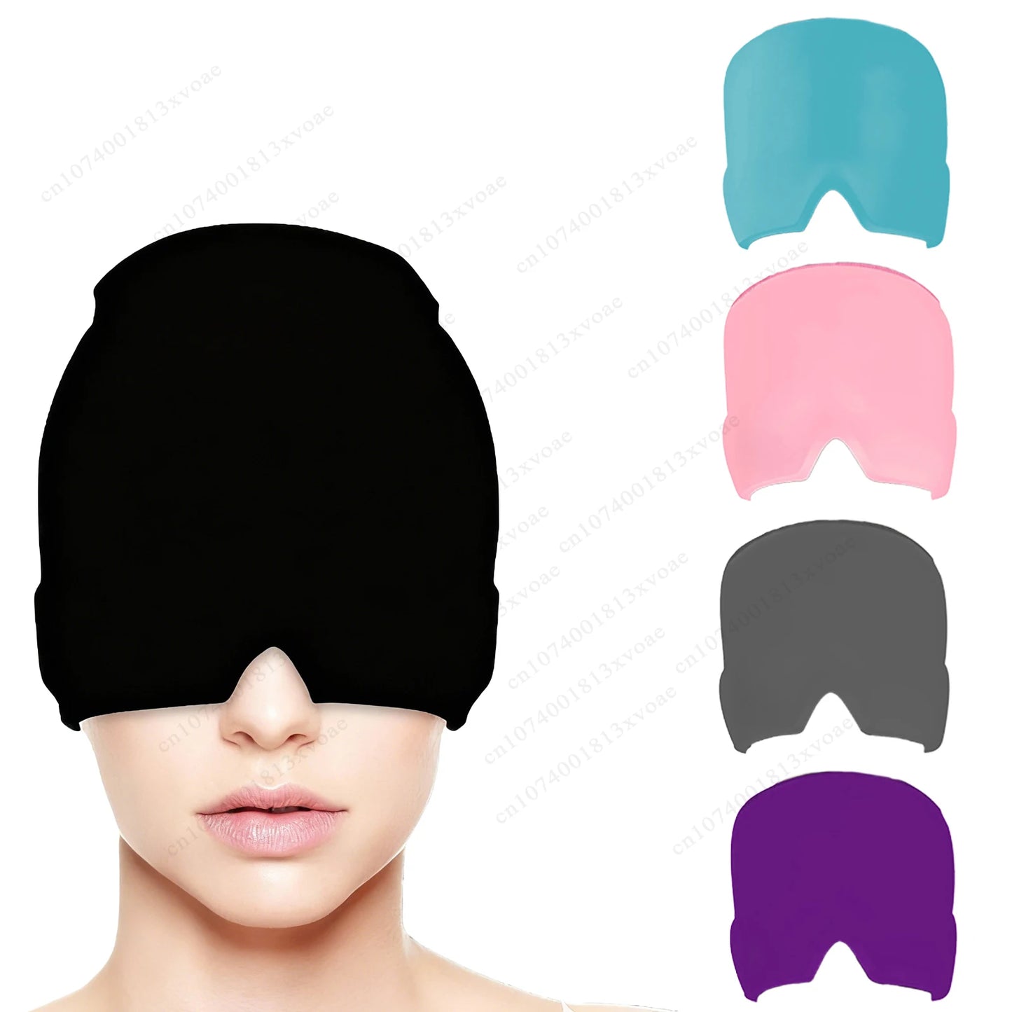 “Migraine Relief Gel Ice Cap – Single Layer Pain Relief Headgear”