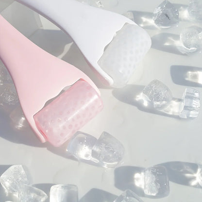 Facial Care Gel Ice Roller Suitable for Face and Body, Cold Compress Warming to Lift Beige Decrease Dark Circles Reusable Clean