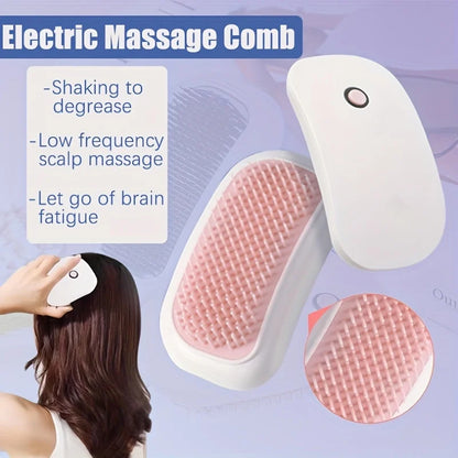 Electric Hair Massager, High Frequency Vibration Scalp Massager Brush for Head & Body Relax, Portable Beauty Tool for Hair Care.