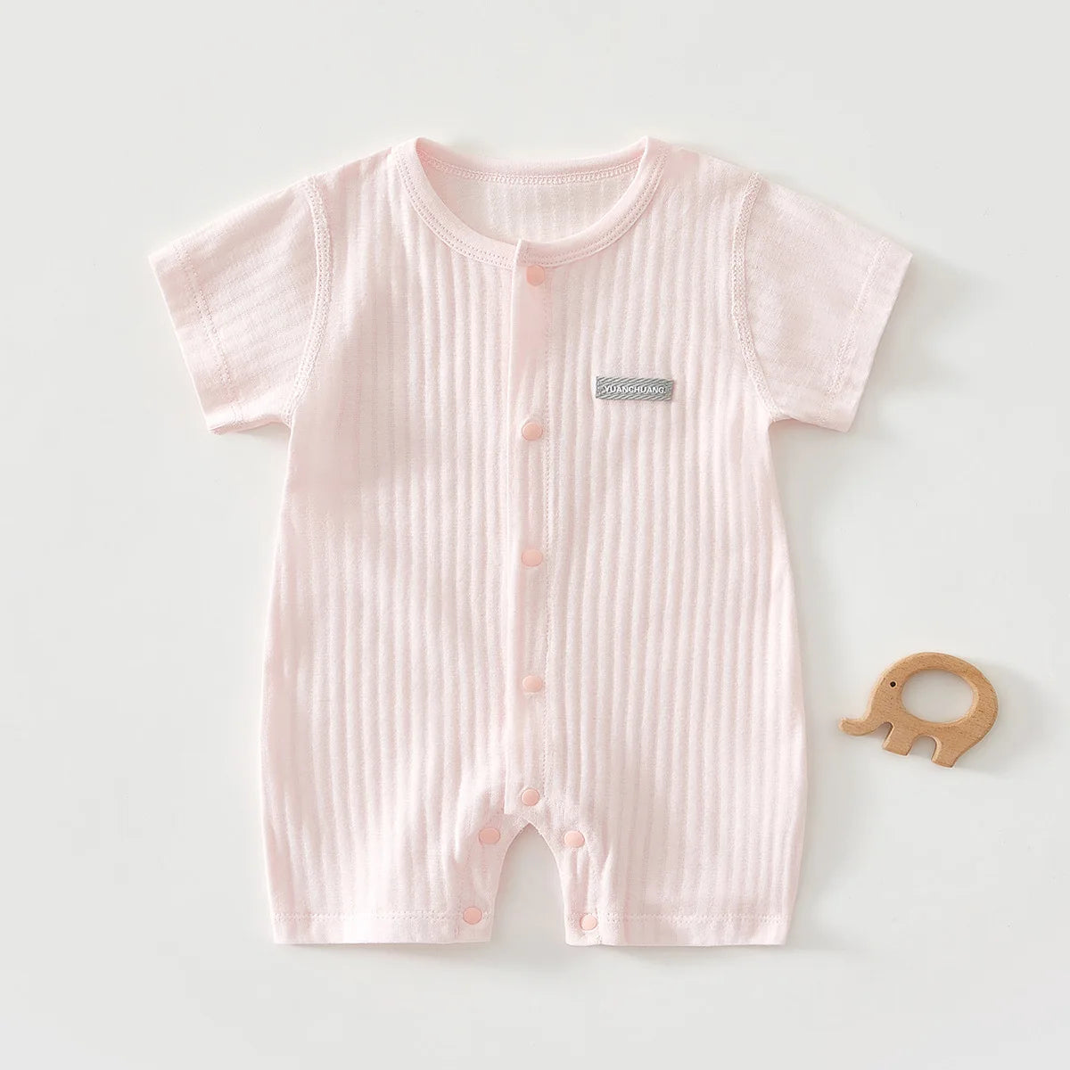 AYNIGIELL 2025 New Summer Baby Clothing Newborn Boys Girls Short-sleeved Cartoon Print Clothing Baby Jumpsuit 0-18Month