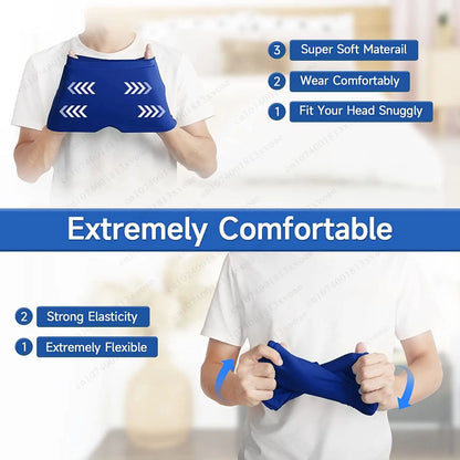 “Migraine Relief Gel Ice Cap – Single Layer Pain Relief Headgear”
