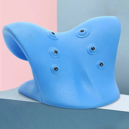 Neck and Shoulder Relaxer Cervical Traction Device for Muscle Tension Relief, chiropractic Pillow Repair
