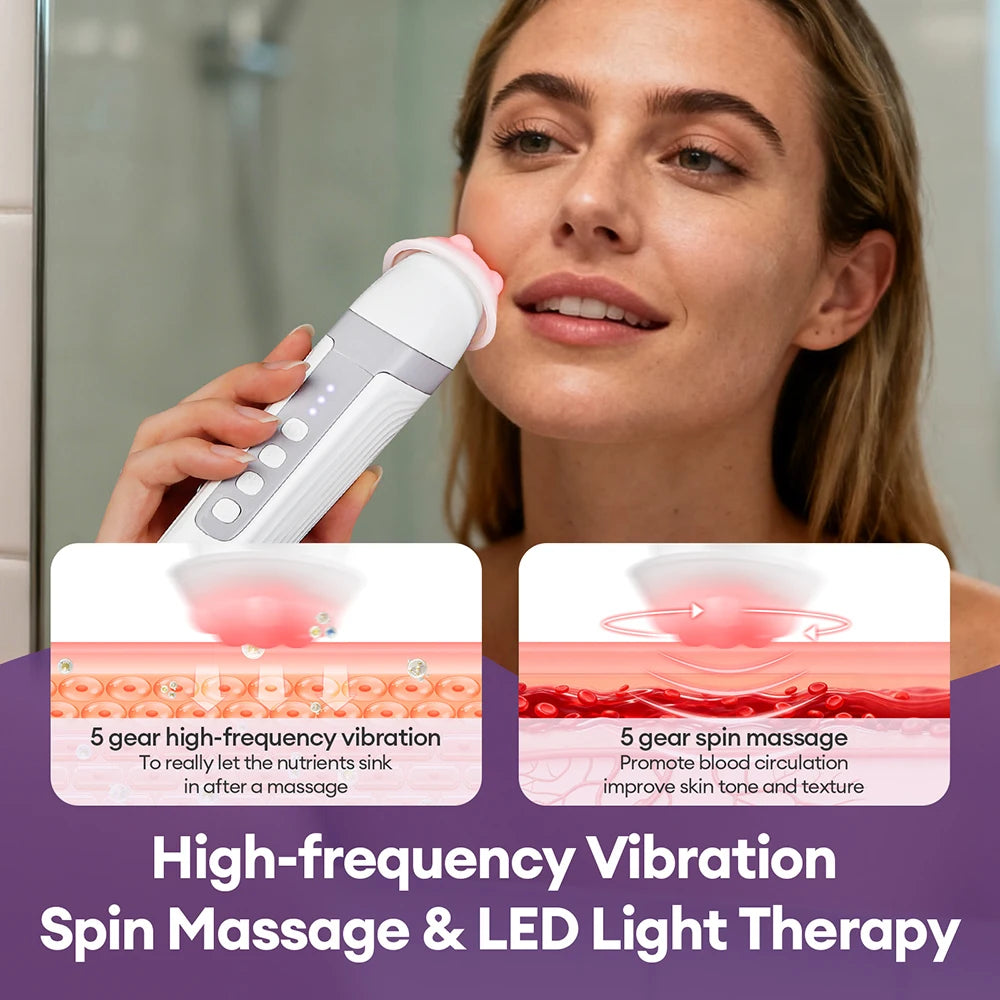 CO2 Bubble Pen 4 Tips Aqua Skin Face Cleansing SPA Beauty Device CO2 Pods Massager Portable Oxygen Bubble Facial Machine