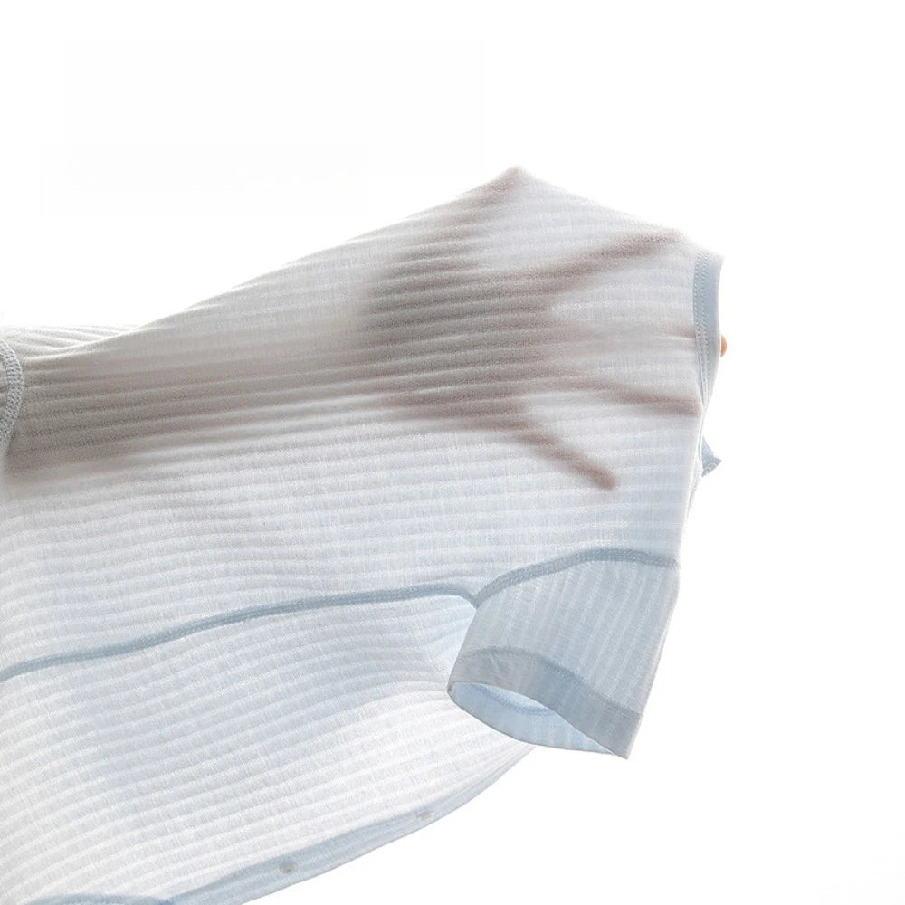 AYNIGIELL 2025 New Summer Baby Clothing Newborn Boys Girls Short-sleeved Cartoon Print Clothing Baby Jumpsuit 0-18Month