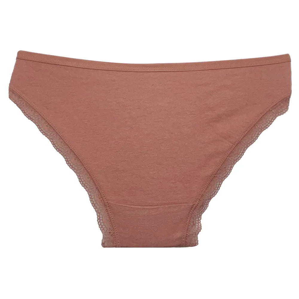 5 PCS/Set New Arrival Sexy Low-rise Underwear Soft Underpants Solid Color Lace Transparent Women Cotton Briefs Ladies Panties