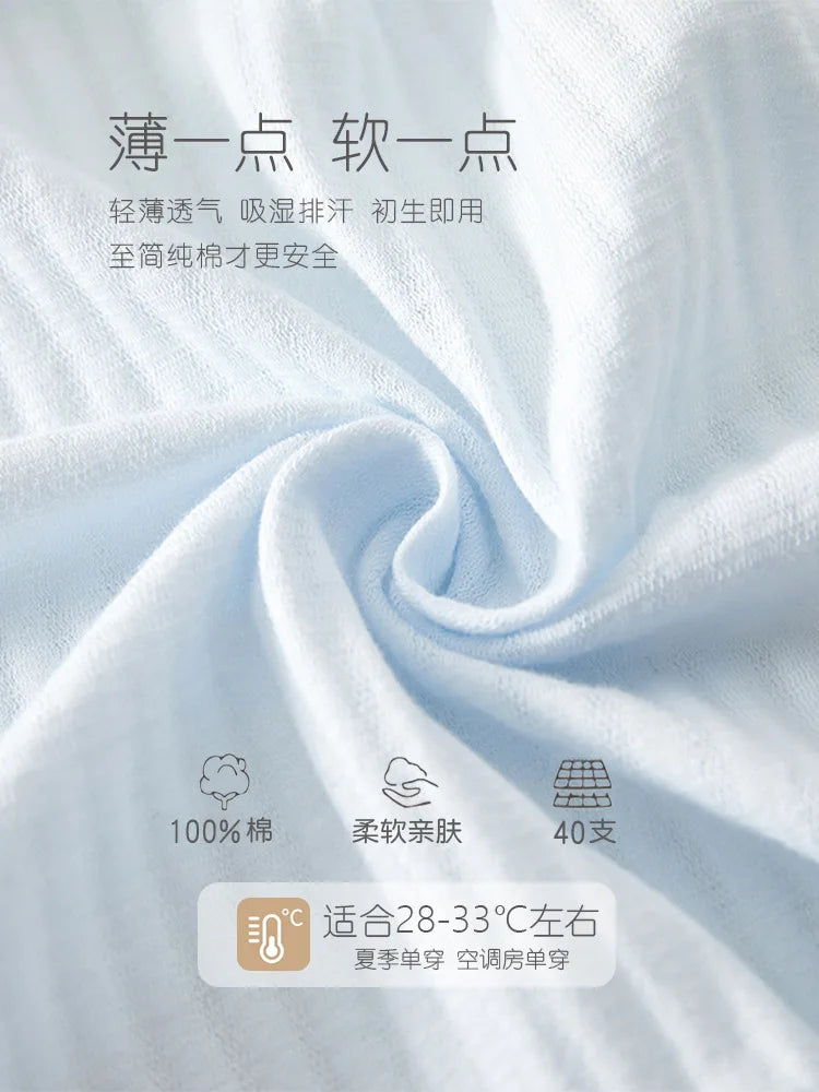 AYNIGIELL 2025 New Summer Baby Clothing Newborn Boys Girls Short-sleeved Cartoon Print Clothing Baby Jumpsuit 0-18Month